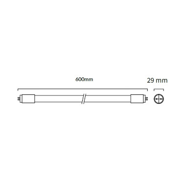 ATMOSS TUBO LED PROSAMSUNG T8 9W 5000K 600mm