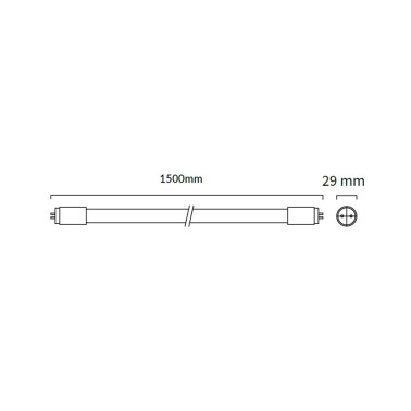 ATMOSS TUBO LED PROSAMSUNG T8 22W 4200K 1500mm