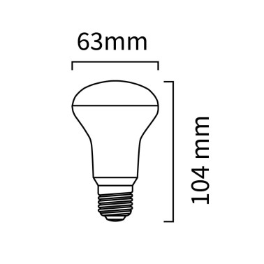 ATMOSS Bombilla LED Reflectora R63 E27 8W 3200K