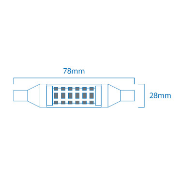 ATMOSS Bombilla Lineal Regulable R7S J78 10W 5000K