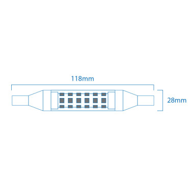 ATMOSS Bombilla Lineal Regulable R7S J118 14W 5000K