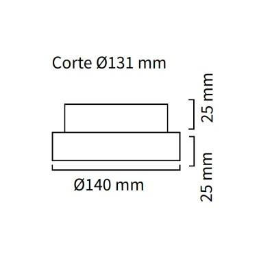 ATMOSS Aro Basculante Empotrable Blanco para QR111