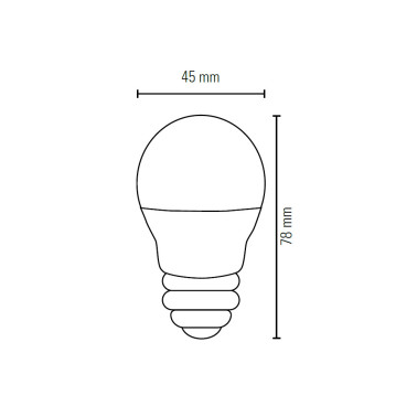 LIGHTED Bombilla Esférica Matre E27 4W 3000K