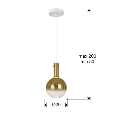 SCHULLER MATICES Colgante Oro Espejado