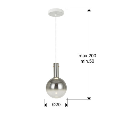 SCHULLER MATICES Colgante Smoke