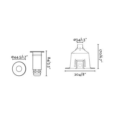 FARO NOK 44 Empotrable Piscina Níquel Mate