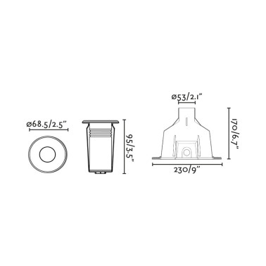 FARO NOK 68 Empotrable Piscina Níquel Mate