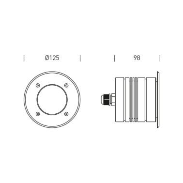 HOFFLIGHTS SERBIA 9 Empotrable Inox 316