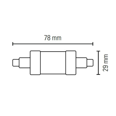 LIGHTED Bombilla Lineal J78 8W 3000K 360º