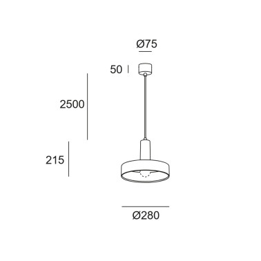 LEDSC4 KEOPS Individual Colgante Gris Parduzco