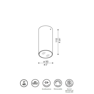 LOMBARDO AGO UP POWER Negro 3000K 40º