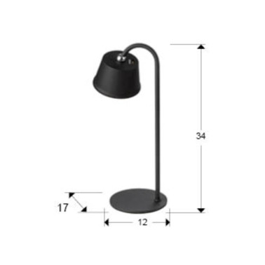 SCHULLER CUCO Sobremesa LED Negro