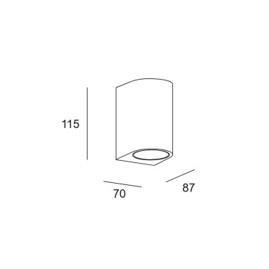 LEDSC4 EKO Aplique Single Emission IP66 Negro