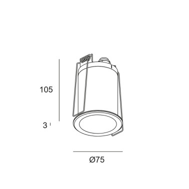 LEDSC4 EKO Downlight GU10 IP65 Negro