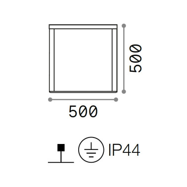 IDEAL LUX IPOTESI 500 Lámpara Sobremesa Blanco