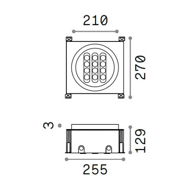 IDEAL LUX TAURUS 210 Accent Round Empotrable