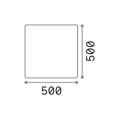 IDEAL LUX LUNA 500 Lámpara de Suelo Blanco