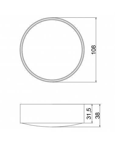 ACB ANIA Plafón Blanco IP65