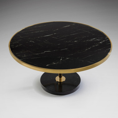 SCHULLER DEKALA Mesa de Centro Negro-Oro