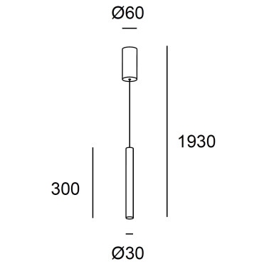 LEDSC4 STYLUS SURFACE 300 Colgante Negro