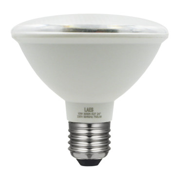 LAES Bombilla PAR30 LED 10W 24º IP65 3000K