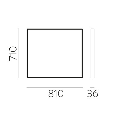 ACB ORISTANO 710x810 Espejo Negro Texturado