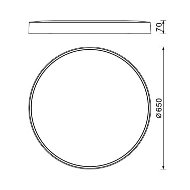 MANTRA CUMBUCO II 650 Plafón Blanco CCT