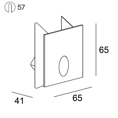 LEDSC4 STEP SQUARE Empotrable Blanco