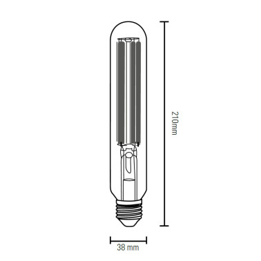 LIGHTED Bombilla Industrial T38 24W 4000K E27