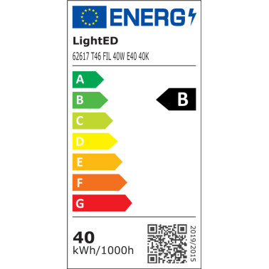 LIGHTED Bombilla Industrial T46 40W 4000K E40