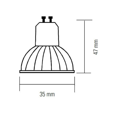 LIGHTED Bombilla Mini GU10 3W 5000K