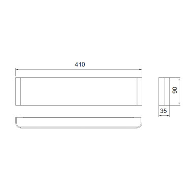 MANTRA EGEO 410 Aplique Blanco 4000K