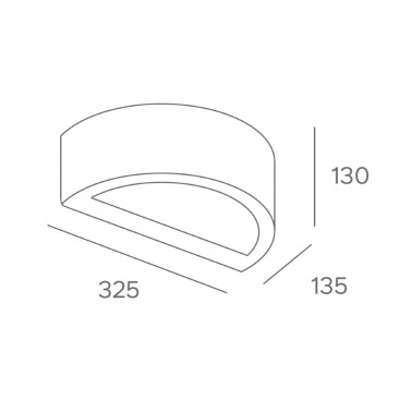 FORLIGHT AREA Aplique IP65 E27 Blanco