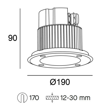 LEDSC4 GEA LED Downlight 3000K