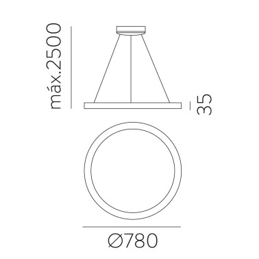 ACB GRACE 780 Colgante Blanco 2700K-3000K