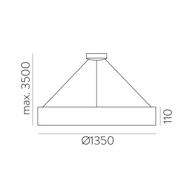 ACB DILGA 1350 Colgante Blanco 2700K-3000K