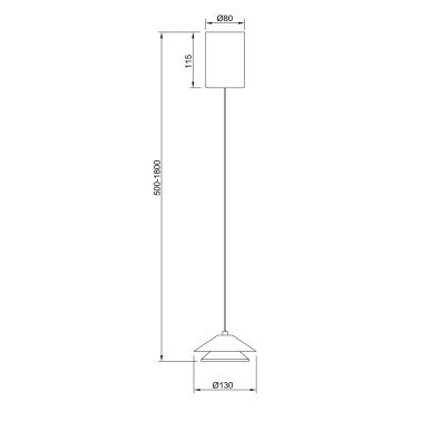 MANTRA PICCOLA Colgante LED Blanco