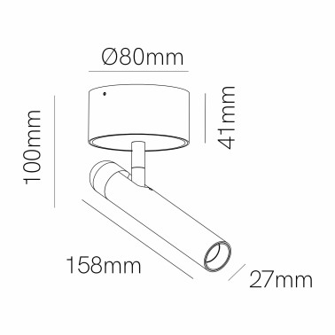 BENEITO FAURE ALP Superficie Foco Blanco 3000K