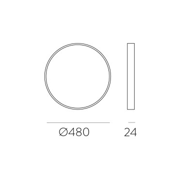 ACB KOE 480 Plafón Ultrafino Blanco CCT