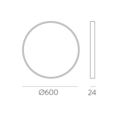 ACB KOE 600 Plafón Ultrafino Blanco CCT