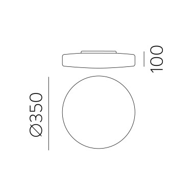 ACB MOON 350 Plafón Blanco CCT