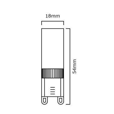 WIVA Bombilla G9 4,5W 3000K