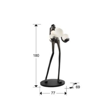 SCHULLER LA CARGA Gran Figura 6L Negro 180CM