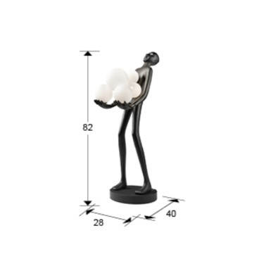 SCHULLER LA CARGA Figura 6L Negro 82CM