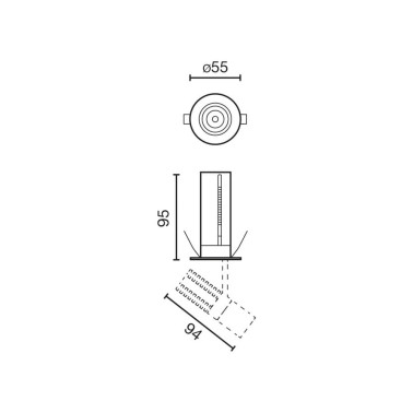 FARO UNO PULLDOWN Blanco 11º 3000K