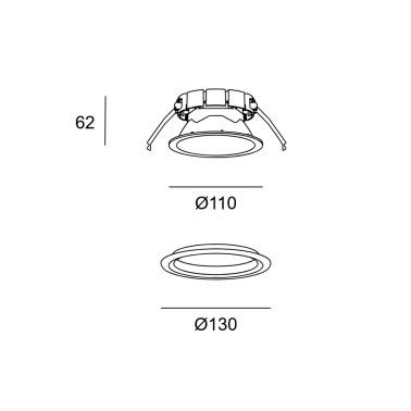 LEDSC4 VEO 110 Downlight Blanco 3000K