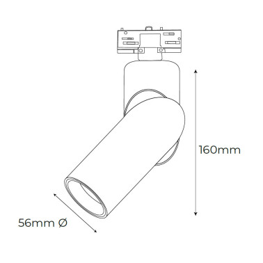 LAES JUNO FLEX Proyector de Carril GU10 Blanco