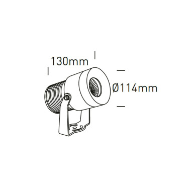 ONE LIGHT Proyector con Estaca Antracita 20W