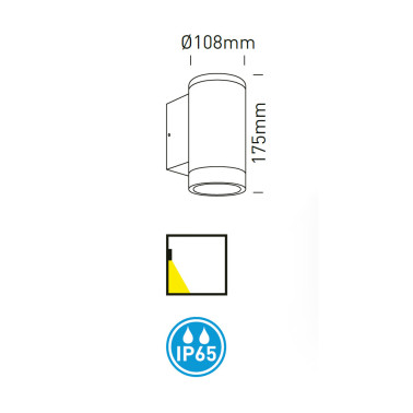 ONE LIGHT Aplique IP65 Antracita E27 PAR30