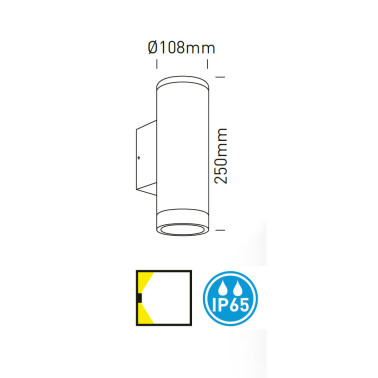 ONE LIGHT Aplique IP65 Blanco 2L E27 PAR30